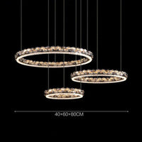 MARCELIUS Ring Chandelier by Lampadom - side view