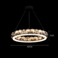 MARCELIUS Ring Chandelier by Lampadom - side view