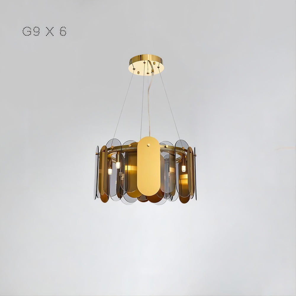 MARLINA GLOSS Ring Chandelier by Lampadom - scale reference