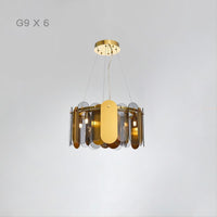 MARLINA GLOSS Ring Chandelier by Lampadom - scale reference