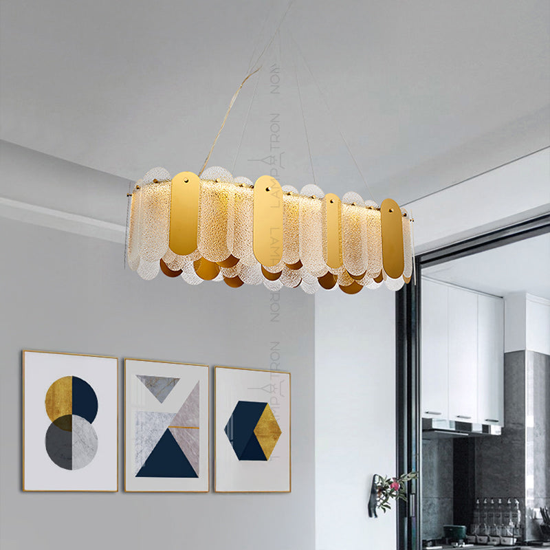 MARLINA GLOSS Linear Chandelier