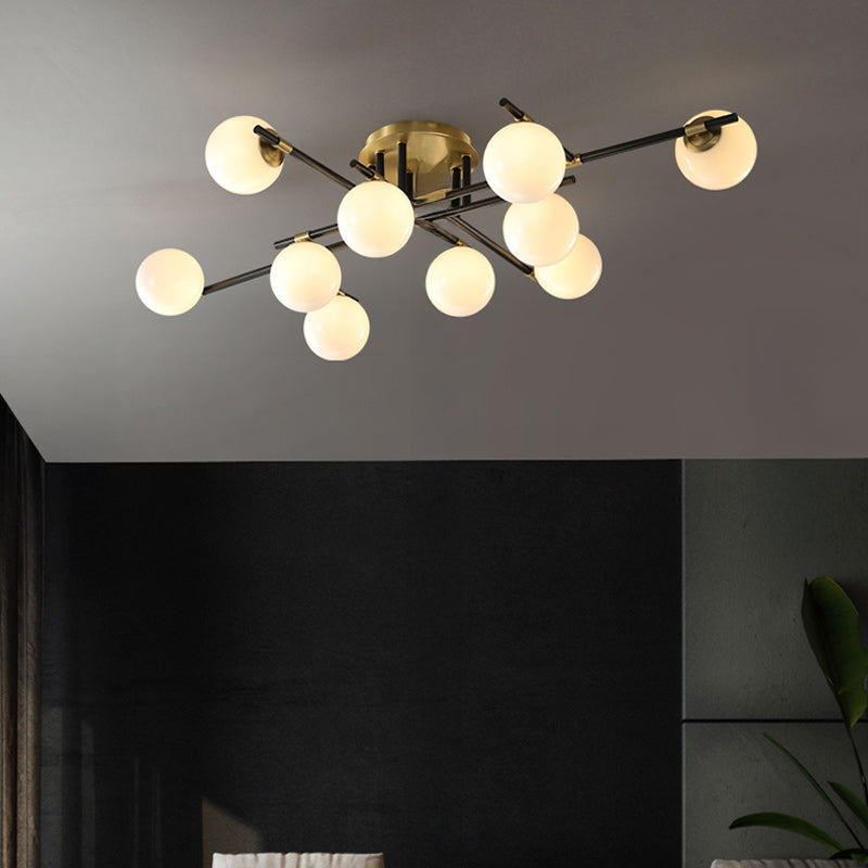 MARYON Ceiling Chandelier by Lampadom - side view