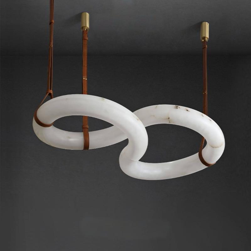 MAURICE Chandelier Chandelier in Marble by Lampadom - view 10