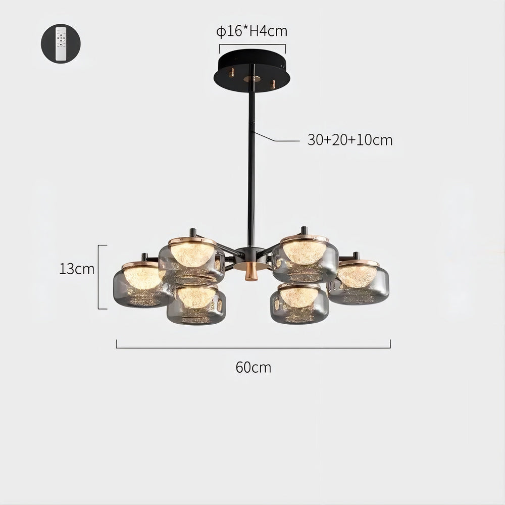 MAYER CH Chandelier by Lampadom - top view