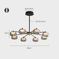 MAYER CH Chandelier by Lampadom - side view