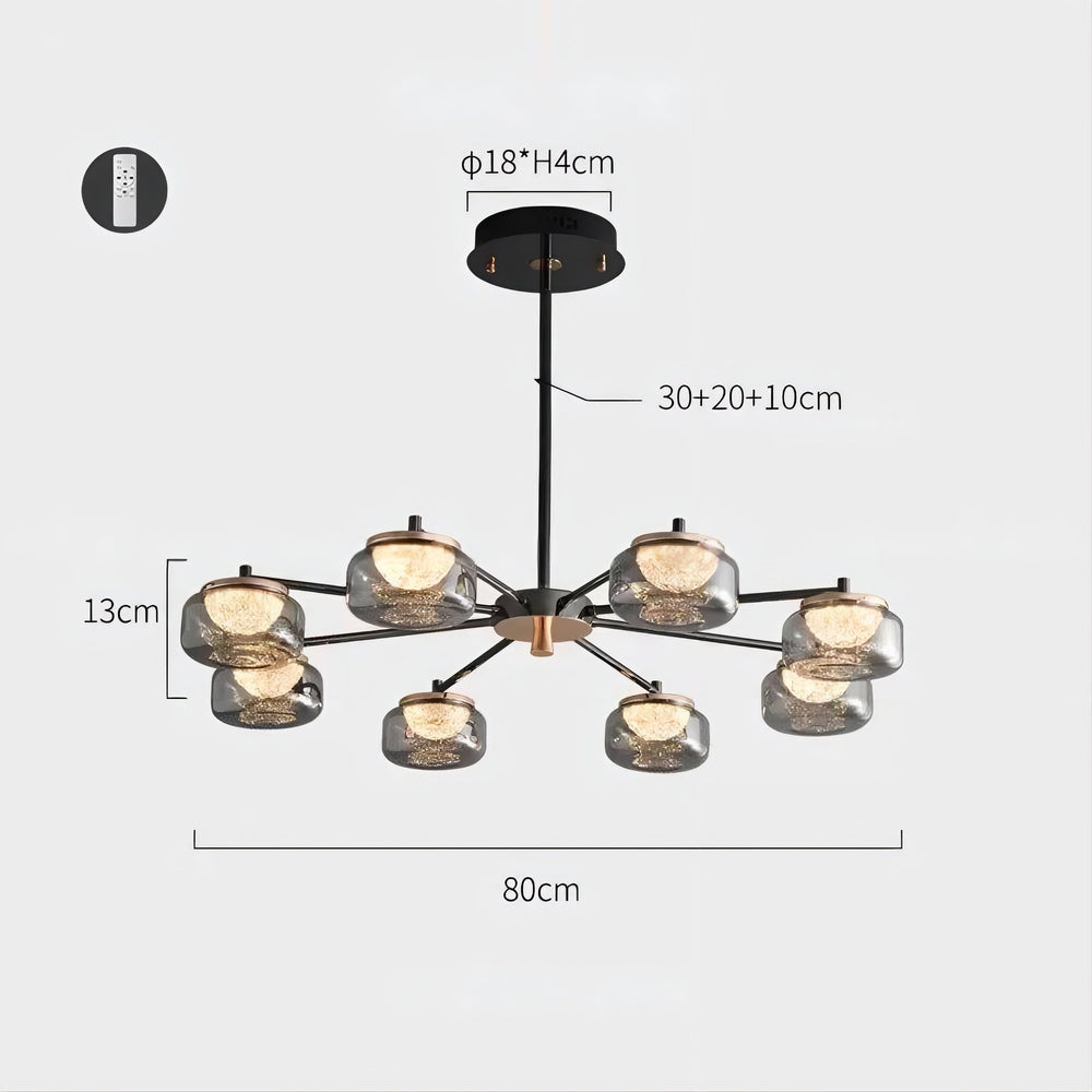 MAYER CH Chandelier by Lampadom - angle view