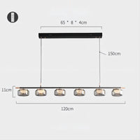 MAYER Linear Chandelier by Lampadom - close-up