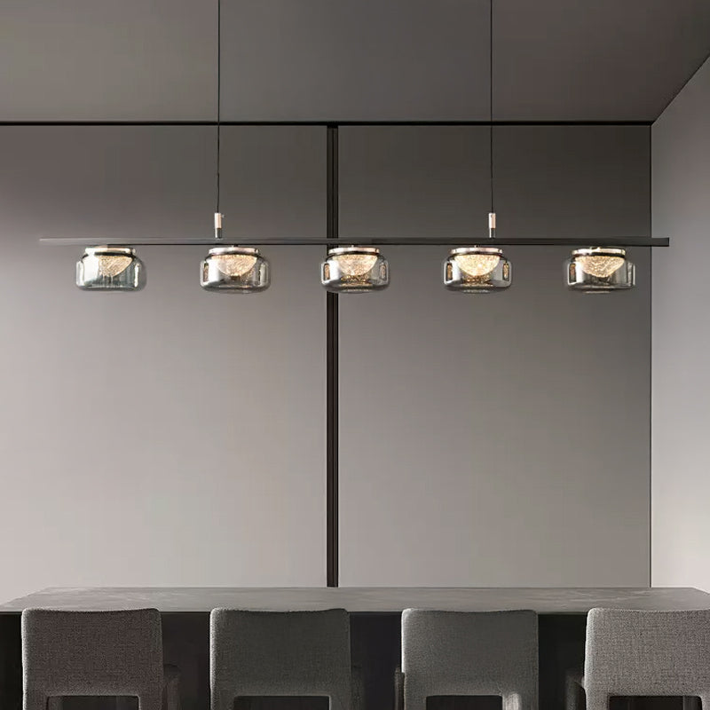 MAYER Linear Chandelier by Lampadom - side view