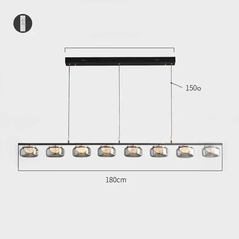 MAYER Linear Chandelier by Lampadom - close-up