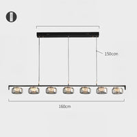 MAYER Linear Chandelier by Lampadom - scale reference