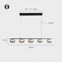 MAYER Linear Chandelier by Lampadom - side view