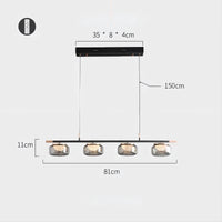 MAYER Linear Chandelier by Lampadom - angle view