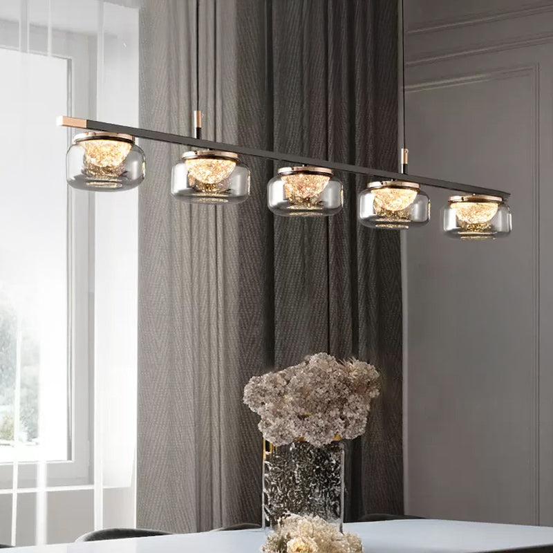 MAYER Linear Chandelier by Lampadom - close-up