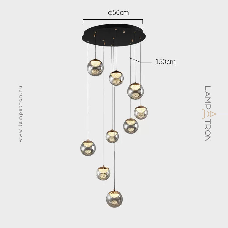 MAYER ORB Pendant by Lampadom - scale reference