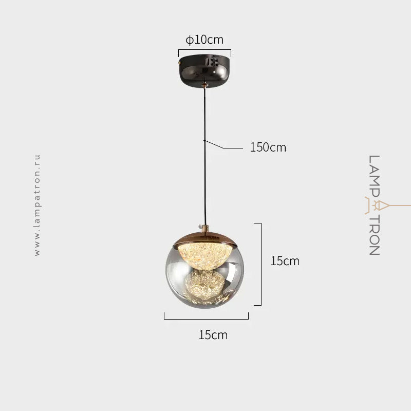 MAYER ORB Pendant by Lampadom - angle view