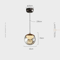 MAYER ORB Pendant by Lampadom - angle view
