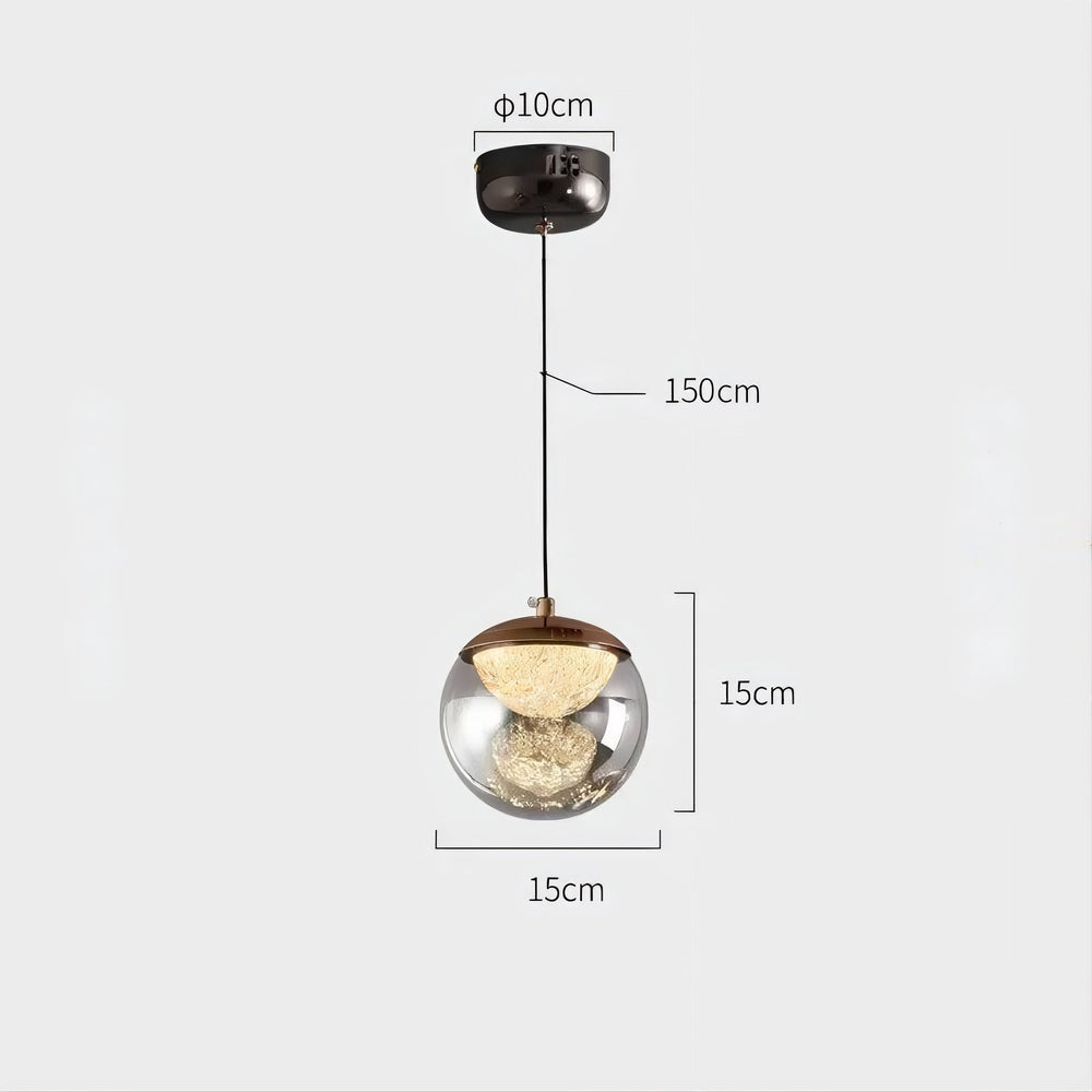 MAYER ORB Pendant by Lampadom - side view