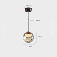 MAYER ORB Pendant by Lampadom - side view