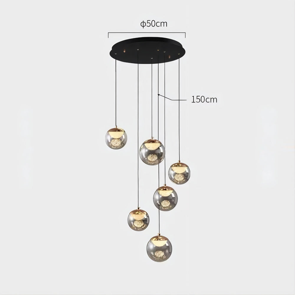 MAYER ORB Pendant by Lampadom - scale reference