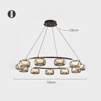 MAYER Ring Chandelier by Lampadom - side view