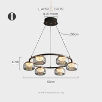 MAYER Ring Chandelier by Lampadom - angle view