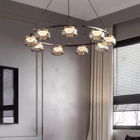MAYER Ring Chandelier by Lampadom - side view