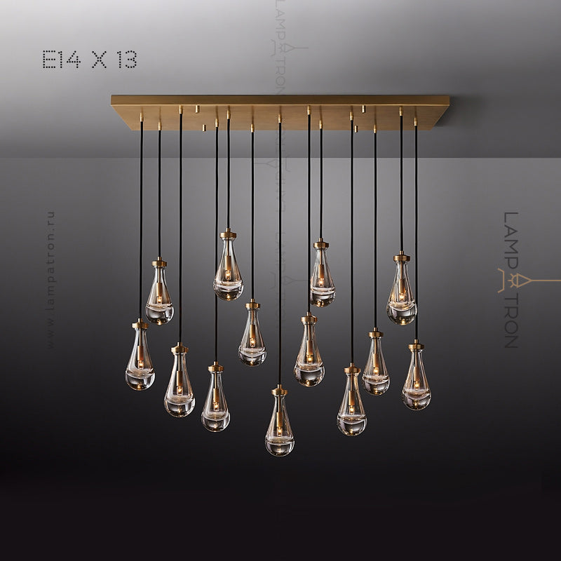 MELANY MORE Cascade Light by Lampadom - scale reference