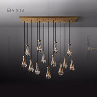 MELANY MORE Cascade Light by Lampadom - scale reference