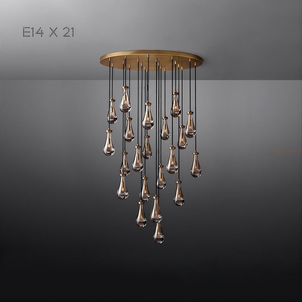 MELANY MORE Cascade Light by Lampadom - scale reference