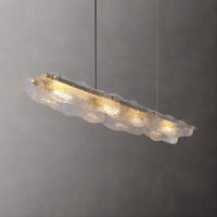 MELINDA LONG Linear Chandelier by Lampadom - side view