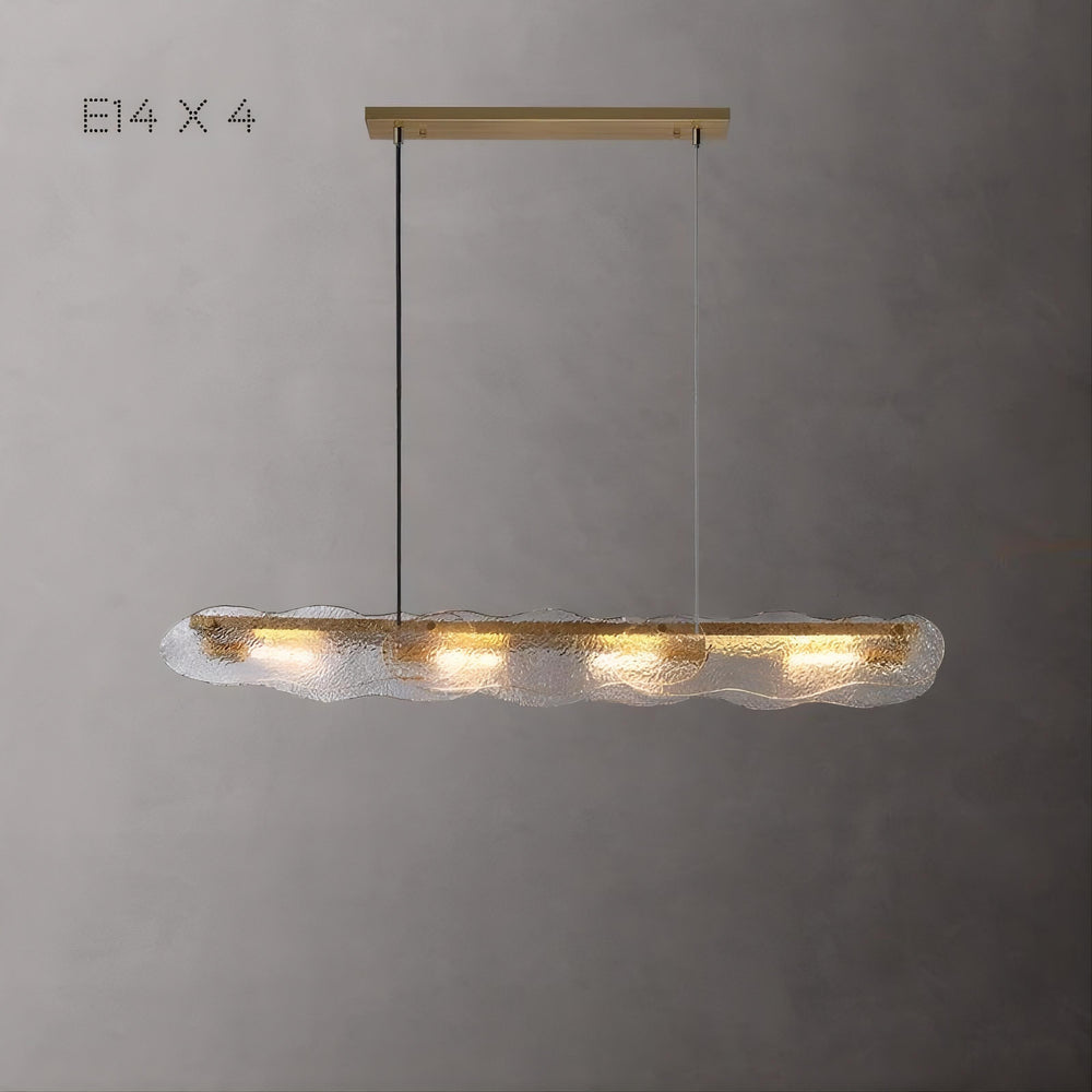 MELINDA LONG Linear Chandelier by Lampadom - top view