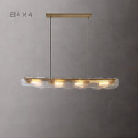 MELINDA LONG Linear Chandelier by Lampadom - top view