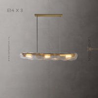 MELINDA LONG Linear Chandelier by Lampadom - close-up