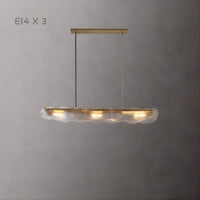 MELINDA LONG Linear Chandelier by Lampadom - scale reference