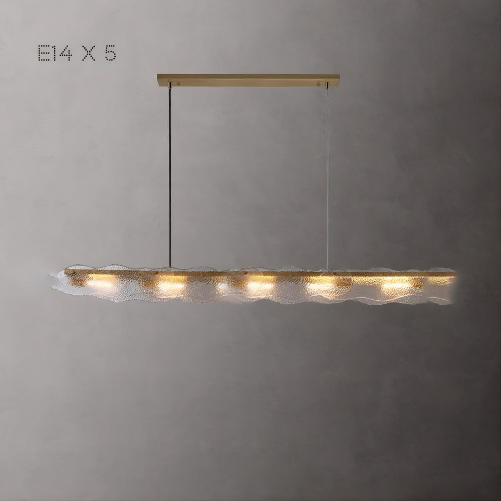MELINDA LONG Linear Chandelier by Lampadom - detail view