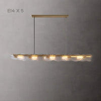 MELINDA LONG Linear Chandelier by Lampadom - detail view