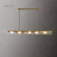 MELINDA LONG Linear Chandelier by Lampadom - angle view