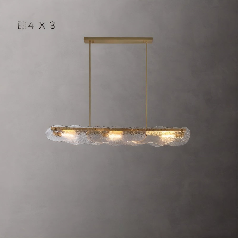 MELINDA LONG Linear Chandelier by Lampadom - angle view