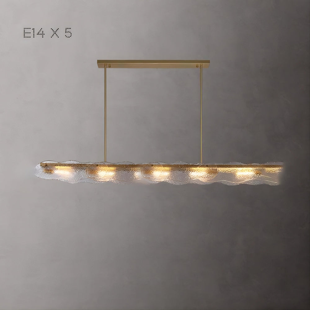 MELINDA LONG Linear Chandelier by Lampadom - scale reference