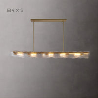 MELINDA LONG Linear Chandelier by Lampadom - scale reference