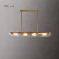 MELINDA LONG Linear Chandelier by Lampadom - angle view