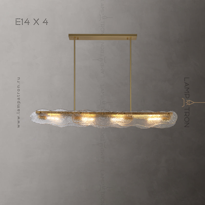 MELINDA LONG Linear Chandelier by Lampadom - ambient shot