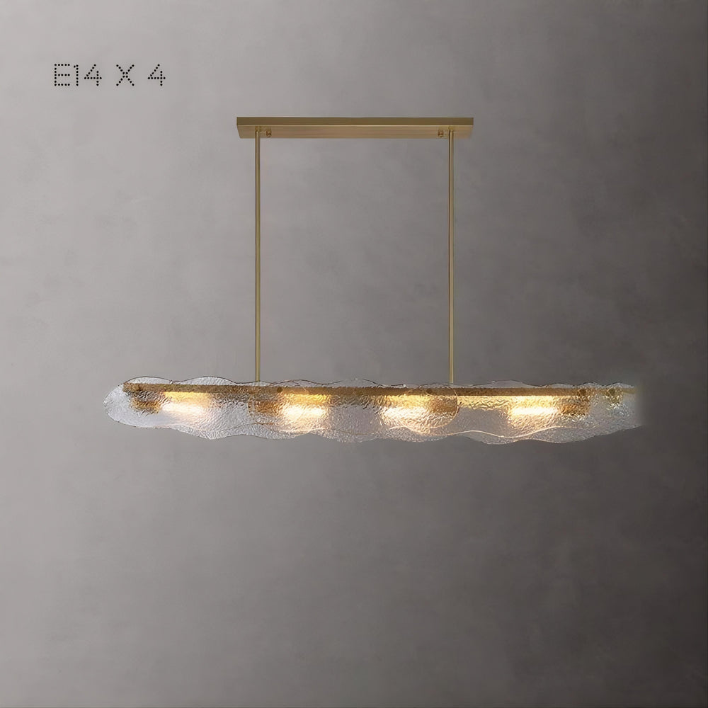 MELINDA LONG Linear Chandelier by Lampadom - close-up