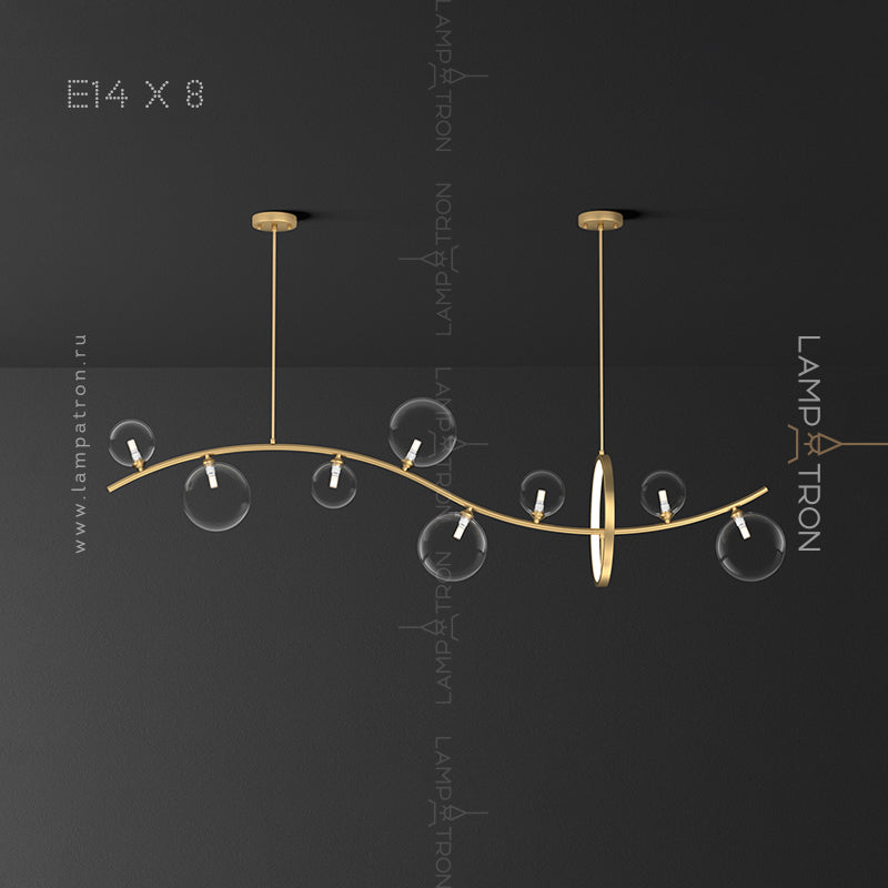 MELODY WAVE Linear Chandelier