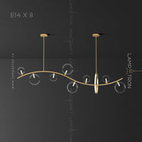 MELODY WAVE Linear Chandelier