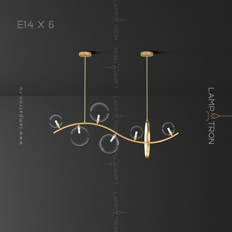 MELODY WAVE Linear Chandelier