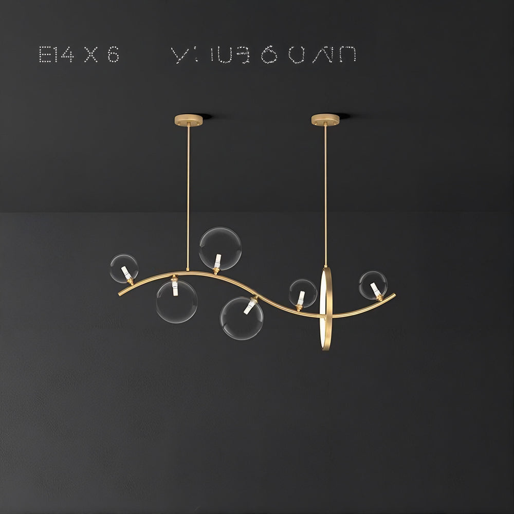 MELODY WAVE Linear Chandelier
