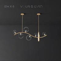 MELODY WAVE Linear Chandelier