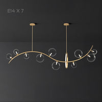 MELODY WAVE Linear Chandelier