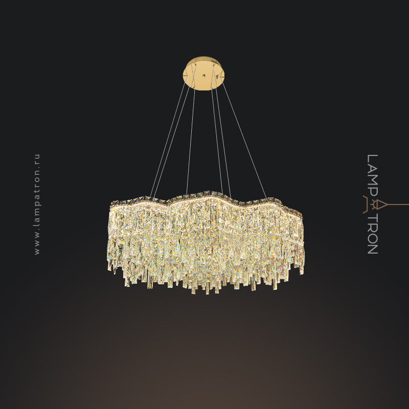 MICHELLE B Ring Chandelier by Lampadom - scale reference